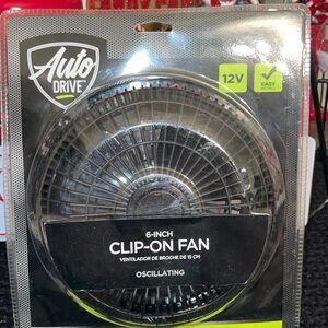 Auto Drive 6-Inch Clip-On‎ Fan